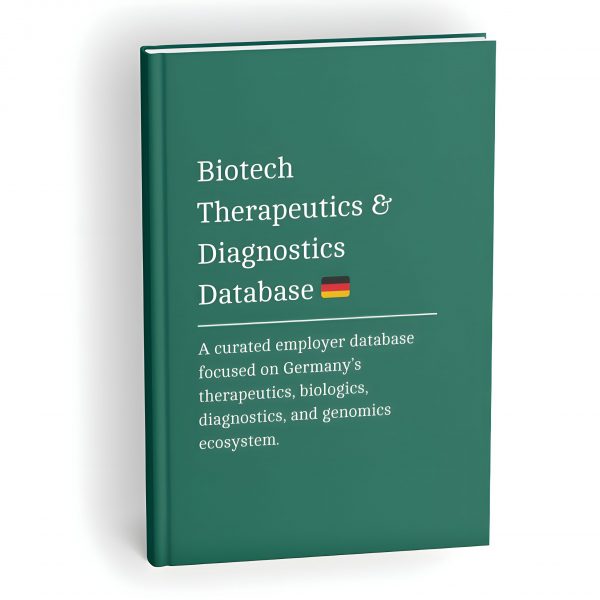 X Germany Biotech Therapeutics & Diagnostics Database